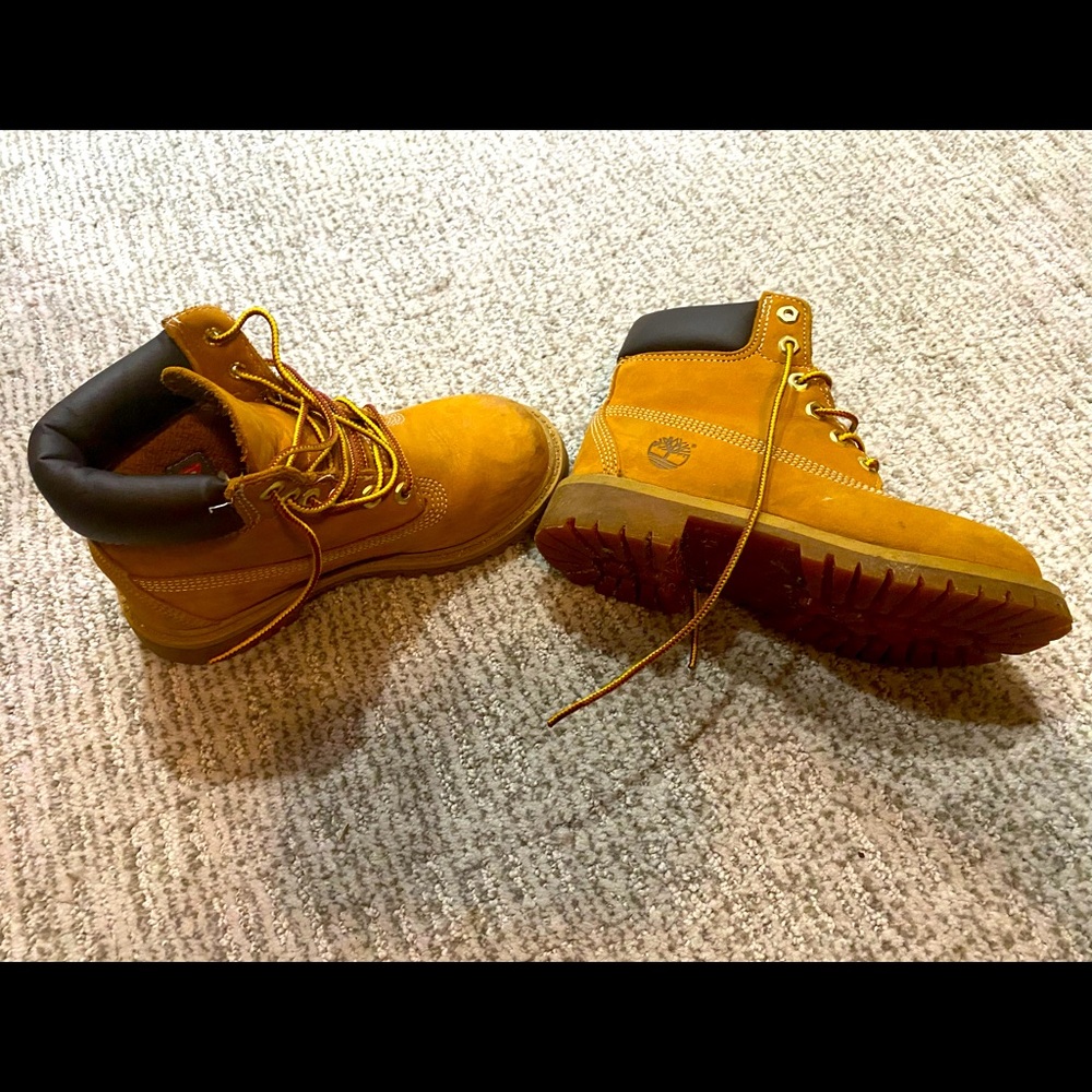 4 pairs Boys Shoes size 13 - Timberland, Rain boots, Reebok, Dress shoes- Size 1